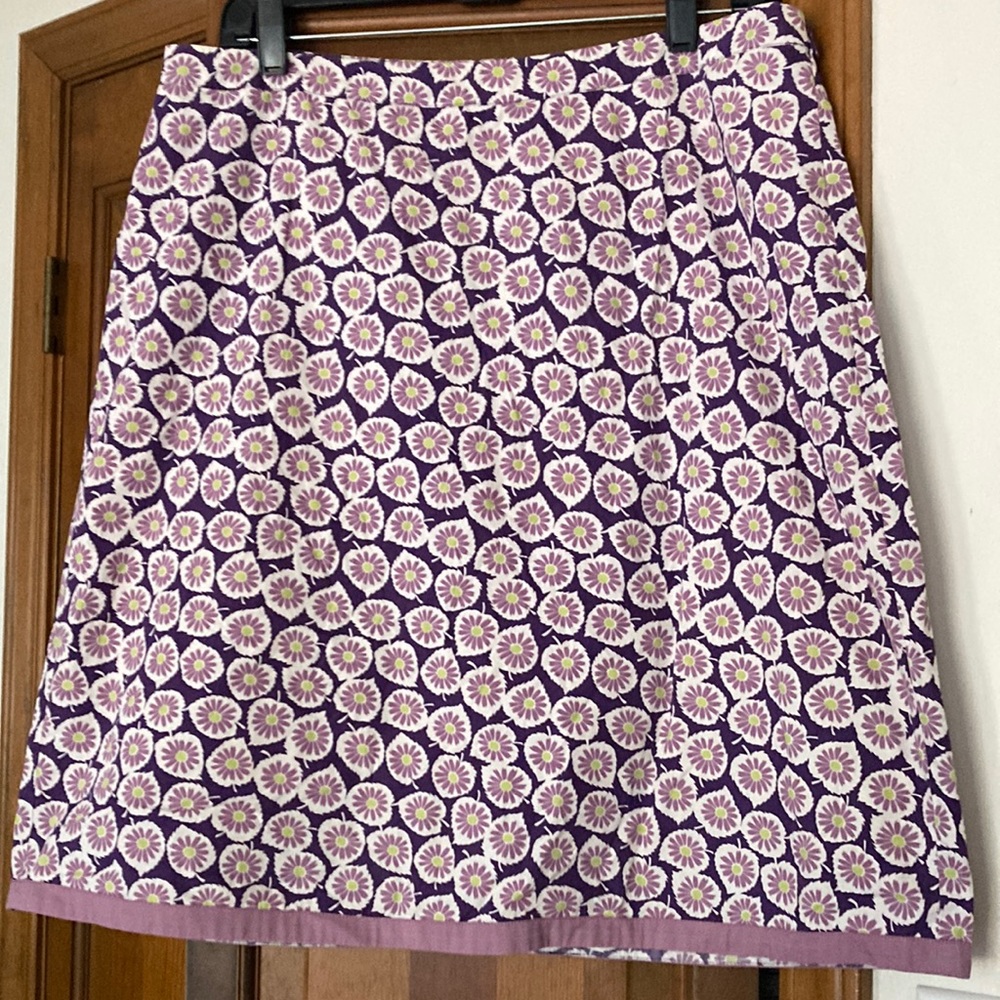 Boden cotton print skirt - Picture 1 of 3
